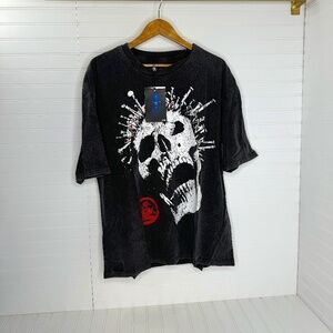 NEW Authentic Hell Star Los Angeles Oversized Small Skull T Shirt
